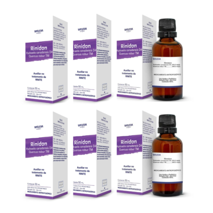 Kit 6 Rinidon 500mg/g Weleda 50ml de Solução